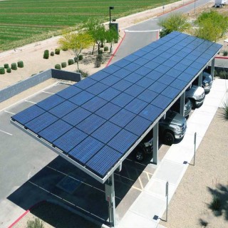 Customized Angle Galvanized Solar Panel Mounting Structures For Carport